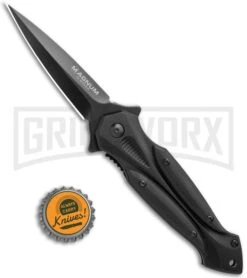 Boker Magnum Starfighter 2.0 Black G-10 Spring Assisted Knife - Black 9 Boker Magnum Starfighter 2.0 Black G-10 Spring Assisted Knife - Black -Boker Shop Boker Magnum Starfighter 2.0 SA Black G 10 Black 01RY269 BHQ 120936 jr bottlecap large