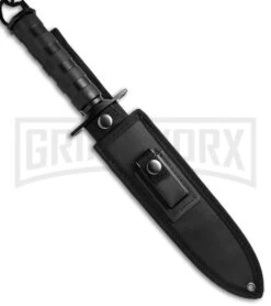 Boker Magnum 02MB935 Survivalist Fixed Blade - Black Plain -Boker Shop Boker Magnum Survivalist Black 02MB935 BHQ 49549 jr sheath large