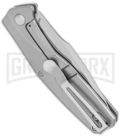 Boker Magnum The Milled One Steel Folding Knife - Satin Plain -Boker Shop Boker Magnum The Milled One FL Satin BHQ 136007 jr side large