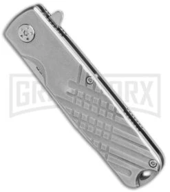 Boker Magnum Triple-S Point Liner Lock Knife - Satin Plain 7 Boker Magnum Triple-S Point Liner Lock Knife - Satin Plain -Boker Shop Boker Magnum Triple S Point LL Satin 01SC082 BHQ 120662 jr spine large