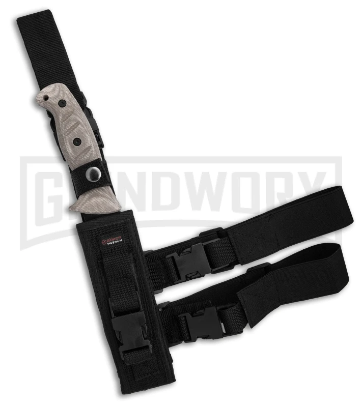 Boker Magnum Warrior Fixed Blade Knife Desert Micarta - Black Plain 5 Boker Magnum Warrior Fixed Blade Knife Desert Micarta - Black Plain - Image 3