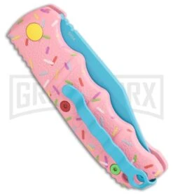 Boker Mini Dessert Warrior Kalashnikov Bowie Automatic Knife (2.5") Donut -Boker Shop Boker Mini Dessert Warrior Kalashnikov Clip Point Automatic Knife Donut BHQ 184949 side kc 2 gx large