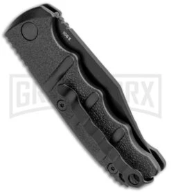 Boker Mini Kalashnikov Black Bowie Automatic Knife - Black Plain 8 Boker Mini Kalashnikov Black Bowie Automatic Knife - Black Plain -Boker Shop Boker Mini Kalashnikov Bowie Auto Black BHQ 96965 jr side large