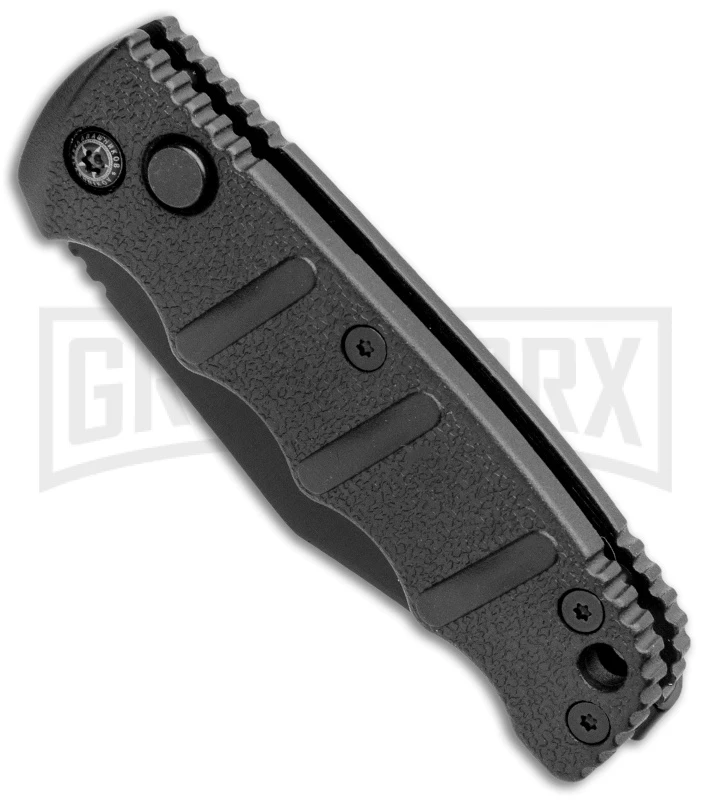 Boker Mini Kalashnikov Black Bowie Automatic Knife - Black Plain 4 Boker Mini Kalashnikov Black Bowie Automatic Knife - Black Plain - Image 2