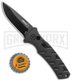 Boker Mini Strike Automatic Knife Black - Drop Point Black Plain 9 Boker Mini Strike Automatic Knife Black - Drop Point Black Plain -Boker Shop Boker Mini Strike Auto Black Black 01BO436NSOI BHQ 99629 jr bottlecap large