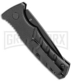 Boker Mini Strike Automatic Knife Black - Drop Point Black Plain 8 Boker Mini Strike Automatic Knife Black - Drop Point Black Plain -Boker Shop Boker Mini Strike Auto Black Black 01BO436NSOI BHQ 99629 jr side large