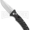 Boker Mini Strike Automatic Knife Black - Drop Point Stonewash Plain -Boker Shop Boker Mini Strike Auto Black SW 01BO435NSOI BHQ 99628 jr large