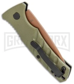 Boker Mini Strike Automatic Knife Black - Drop Point Copper Plain 8 Boker Mini Strike Automatic Knife Black - Drop Point Copper Plain -Boker Shop Boker Mini Strike Auto OD Green Copper 01BO438NSOI BHQ 99631 jr side large