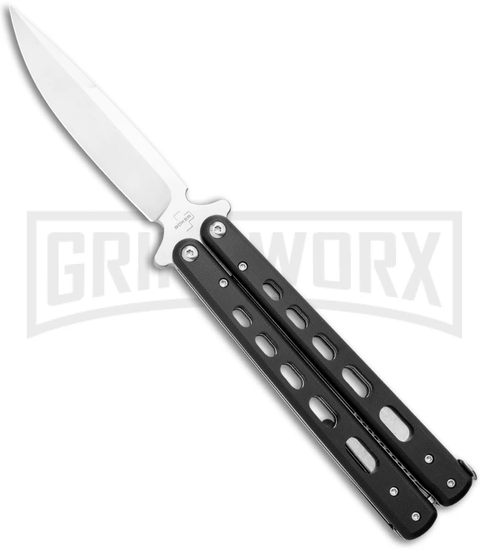 Boker Plus Balisong G-10 Large Butterfly Knife (Satin Plain) 3 Boker Plus Balisong G-10 Large Butterfly Knife (Satin Plain)