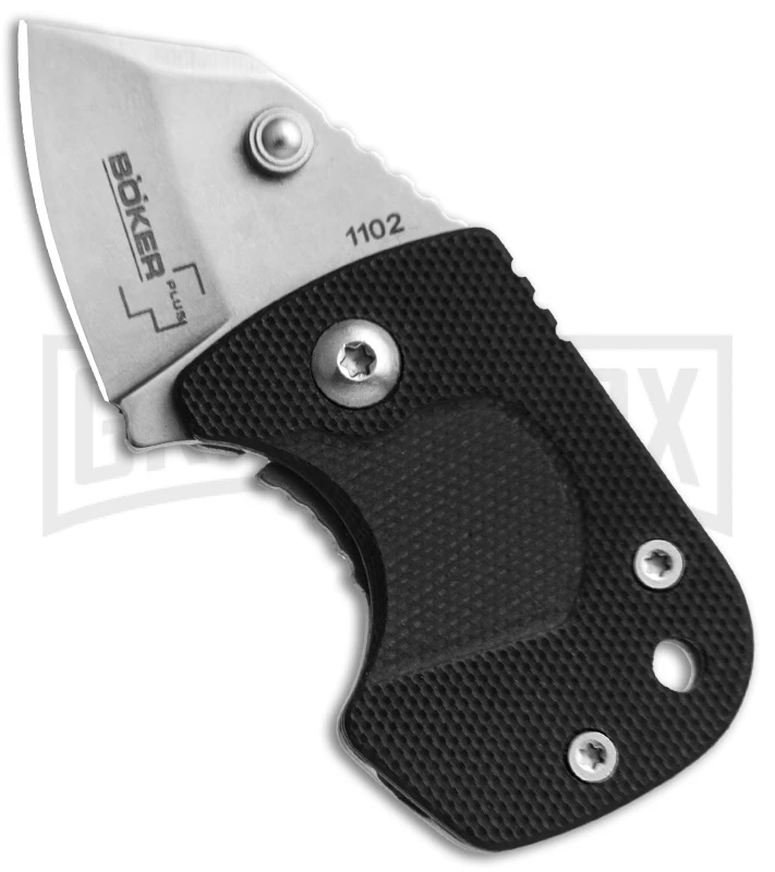 Boker Plus DW-1 Black Zytel Folding Knife - Stonewash Plain 3 Boker Plus DW-1 Black Zytel Folding Knife - Stonewash Plain