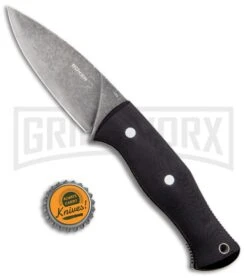 Boker Plus Farkas Bushcraft Black G-10 Fixed Blade Knife - Stonewash Plain -Boker Shop Boker Plus Farkas Black G 10 Black SW BOP02BO065 BHQ 95270 jr bottlecap large
