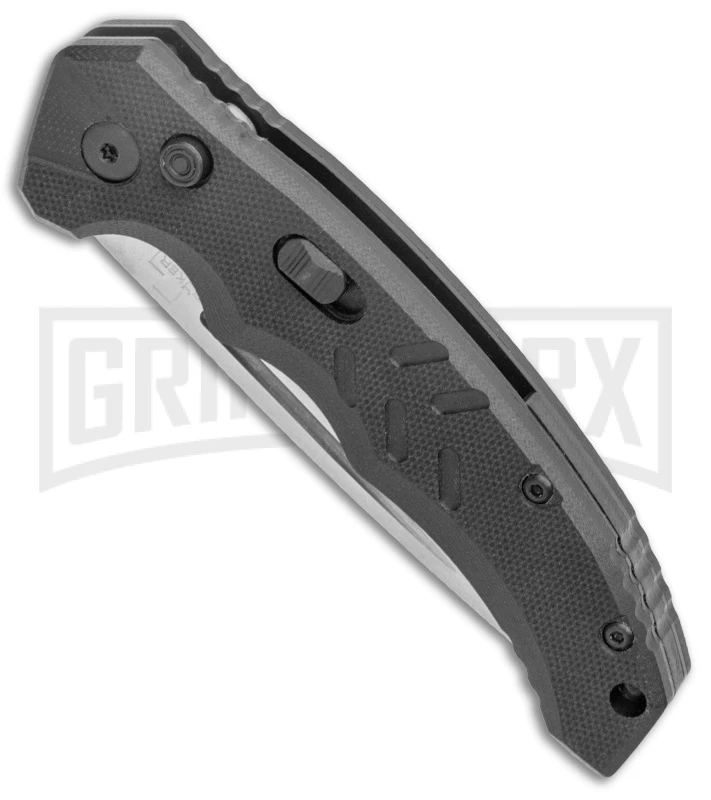 Boker Plus Intention II Automatic Folding Knife Black - Stonewash Drop Point 4 Boker Plus Intention II Automatic Folding Knife Black - Stonewash Drop Point - Image 2