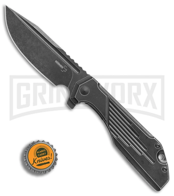Boker Plus Lateralus Black Stonewash Folding Knife - Black Stonewash 6 Boker Plus Lateralus Black Stonewash Folding Knife - Black Stonewash - Image 4