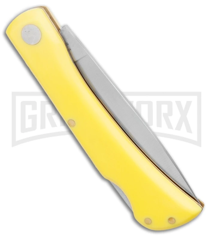 Boker Plus Rangebuster Jr. 2.0 Lockback Folding Knife Yellow - Satin Plain 5 Boker Plus Rangebuster Jr. 2.0 Lockback Folding Knife Yellow - Satin Plain - Image 3
