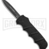 Boker Kalashnikov Black Aluminum OTF Automatic Knife - Dagger Black SW Plain -Boker Shop Boker Plus Kalashinov Dagger OTF Automatic Knife Black Aluminium 3in Black SW BHQ 126000 td large