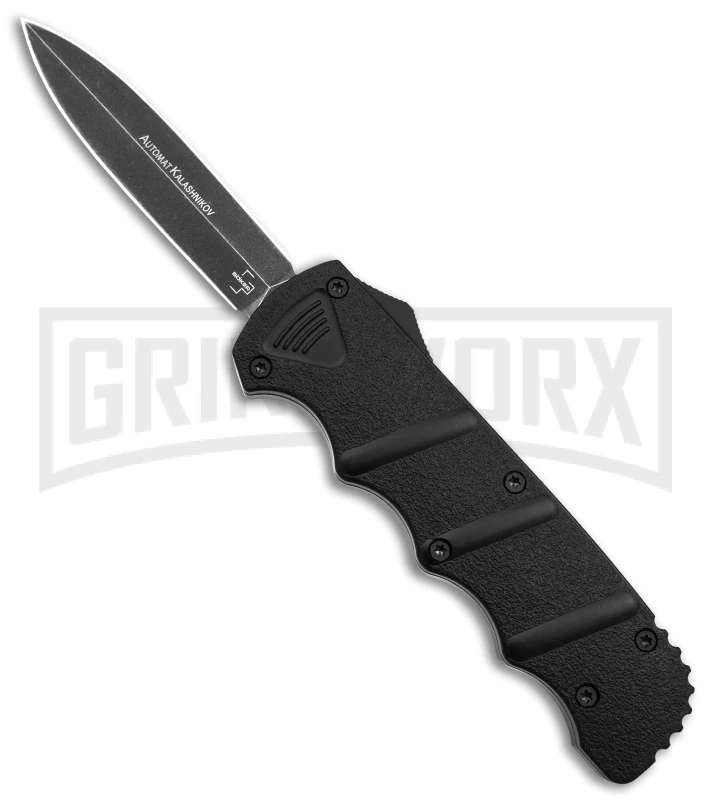 Boker Kalashnikov Black Aluminum OTF Automatic Knife - Dagger Black SW Plain 3 Boker Kalashnikov Black Aluminum OTF Automatic Knife - Dagger Black SW Plain