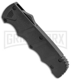 Boker Kalashnikov Black Aluminum OTF Automatic Knife - Bowie Black SW Plain 8 Boker Kalashnikov Black Aluminum OTF Automatic Knife - Bowie Black SW Plain -Boker Shop Boker Plus Kalashnikov DA OTF Auto Black SW BHQ 113130 jr spine large