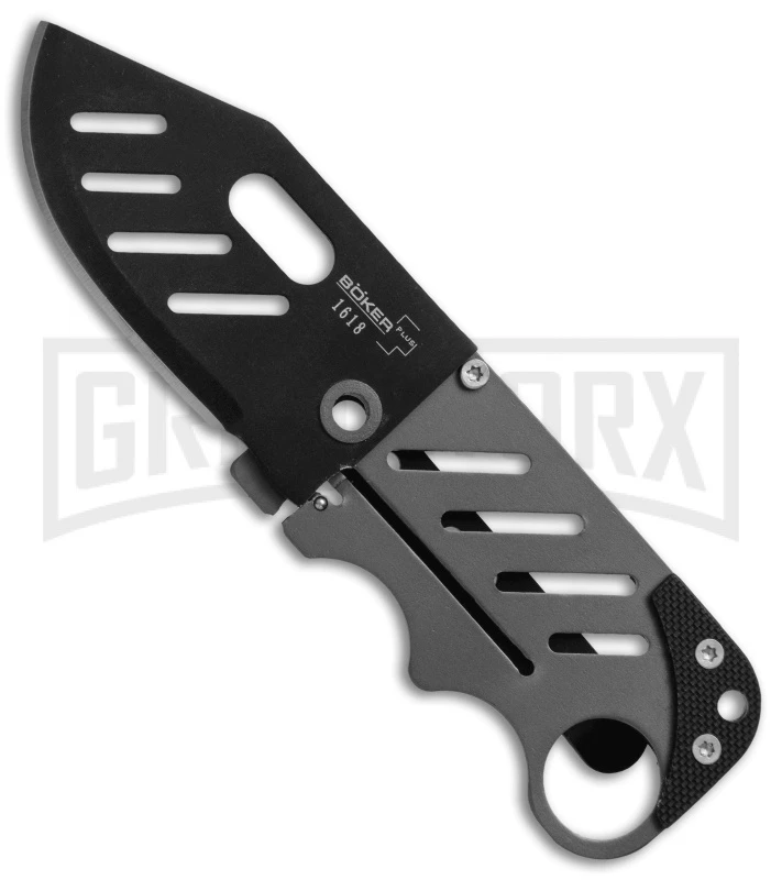 Boker Plus Credit Card Folding Knife - Black Plain 3 Boker Plus Credit Card Folding Knife - Black Plain