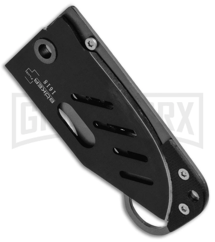 Boker Plus Credit Card Folding Knife - Black Plain 4 Boker Plus Credit Card Folding Knife - Black Plain - Image 2