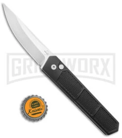 Boker Plus Kwaiken Grip Automatic Knife - D2 Satin Plain 9 Boker Plus Kwaiken Grip Automatic Knife - D2 Satin Plain -Boker Shop Boker Plus Kwaiken Grip Auto Black Aluminum Satin BHQ 175284 jr bottlecap large