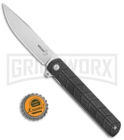 Boker Plus Legion Black G-10 Liner Lock Knife - Stonewash Plain -Boker Shop Boker Plus Legion LL Black G 10 SW 01BO242 BHQ 111188 jr bottlecap large