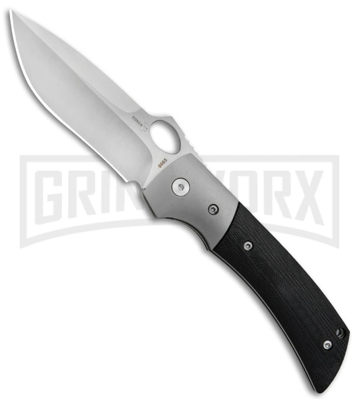 Boker Plus Marlowe Squail Black G-10 Folding Knife - Satin Plain 3 Boker Plus Marlowe Squail Black G-10 Folding Knife - Satin Plain