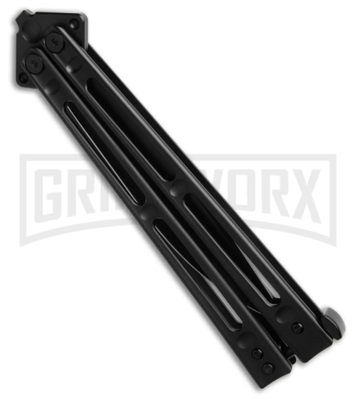 Boker Plus Papillon Butterfly Knife Black - Black Plain 4 Boker Plus Papillon Butterfly Knife Black - Black Plain - Image 2