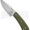 Boker Plus OD Green G-10 Piranha Fixed Blade Knife - Stonewash Plain -Boker Shop Boker Plus Piranha OD Green SW 02BO005 BHQ 49517 jr large