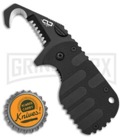 Boker Plus Rescom 2.0 Black Frame Lock Knife - Black Serr -Boker Shop Boker Plus Rescom 2 FLK Black FRN 1in Black BHQ0139163 td size large