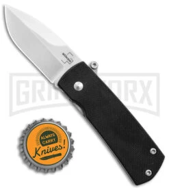 Boker Plus Shamsher Black Automatic Liner Lock Knife - Satin Plain 9 Boker Plus Shamsher Black Automatic Liner Lock Knife - Satin Plain -Boker Shop Boker Plus Shamsher Auto LL Black G 10 Satin BHQ 139170 jr bottlecap large