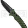 Boker Plus Strike OD Green Automatic Knife - Drop Point Black Plain 2 Boker Plus Strike OD Green Automatic Knife - Drop Point Black Plain -Boker Shop Boker Plus Strike DP Auto OD Green Black BHQ 97033 jr large