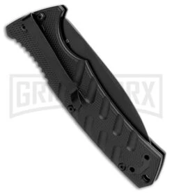 Boker Plus Strike Manual Knife - Dagger Black Plain -Boker Shop Boker Plus Strike Dagger Auto Black Black 01BO428NSOI BHQ 97035 jr side large 1