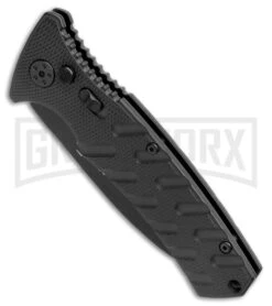 Boker Plus Strike Manual Knife - Dagger Black Plain -Boker Shop Boker Plus Strike Dagger Auto Black Black 01BO428NSOI BHQ 97035 jr spine large 1