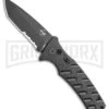 Boker Plus Strike Automatic Knife - Tanto Black Serrated -Boker Shop Boker Plus Strike Tanto Automatic Knife 3.25 Black Serr 01BO401N LS large