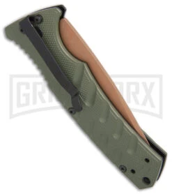 Boker Plus Strike Desert Warrior OD Green Automatic Knife - Tanto Copper Plain 12 Boker Plus Strike Desert Warrior OD Green Automatic Knife - Tanto Copper Plain -Boker Shop Boker Plus Strike Tanto Desert Warrior OD Green copper BHQ 68520 er side jr large