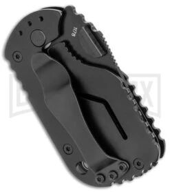 Boker Plus Subcom 2.0 Black Frame Lock Knife - Black Serr -Boker Shop Boker Plus Subcom 2.0 FL Black FRN Black BHQ 139162 jr side large