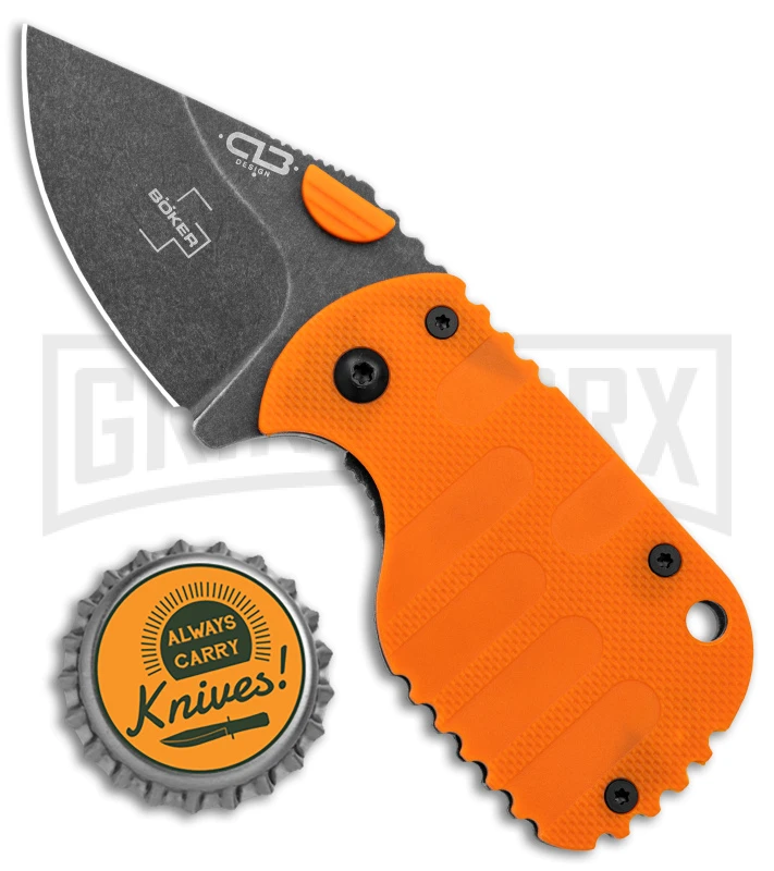 Boker Plus Subcom 2.0 Orange Frame Lock Knife - Serr 6 Boker Plus Subcom 2.0 Orange Frame Lock Knife - Serr - Image 4