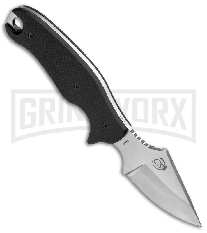 Boker Plus Tac-Neck Black G-10 Fixed Blade Knife - Satin Plain 4 Boker Plus Tac-Neck Black G-10 Fixed Blade Knife - Satin Plain - Image 2