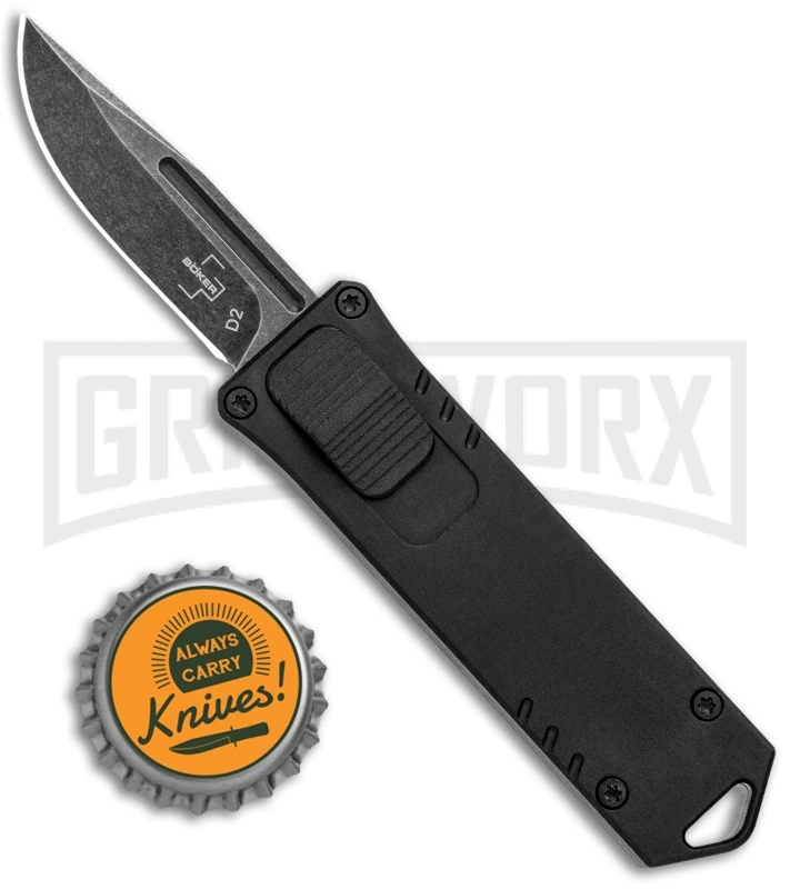 Boker Plus USB OTF Black Automatic Knife Aluminum - Black SW Plain 6 Boker Plus USB OTF Black Automatic Knife Aluminum - Black SW Plain - Image 4