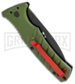 Boker Warhawk Strike Automatic Knife - Dagger -Boker Shop Boker Plus Warhawk Strike Dagger Auto Green Black BHQ 113922 jr side large