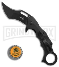 Boker Plus Wildcat Black Karambit Folding Knife - Black Plain 10 Boker Plus Wildcat Black Karambit Folding Knife - Black Plain -Boker Shop Boker Plus Wildcat Karabit black BHQ 68522 er bottlecap large