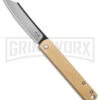 Boker PlusZensin 42 Brass Slip Joint Knife - Satin Plain