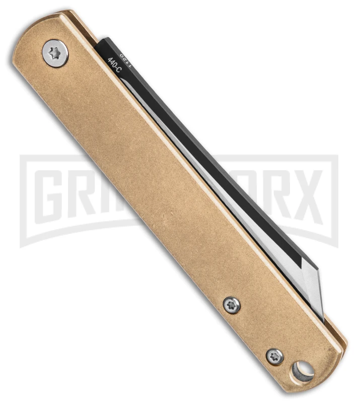 Boker PlusZensin 42 Brass Slip Joint Knife - Satin Plain 5 Boker PlusZensin 42 Brass Slip Joint Knife - Satin Plain - Image 3