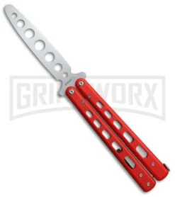 Boker Plus 01BO712 Red G-10 Balisong Trainer Butterfly Trainer - Satin