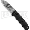 Boker Kalashnikov Skull Black Automatic Knife - D2 Dagger Stonewash Plain 1 Boker Kalashnikov Skull Black Automatic Knife - D2 Dagger Stonewash Plain -Boker Shop Boker Skull Kalashnikov Dagger SW BHQ 75532 er large