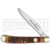 Boker Slim Line Trapper Brown Jigged Bone Pocket Knife 2 Boker Slim Line Trapper Brown Jigged Bone Pocket Knife -Boker Shop Boker Slim Line Trapper Brown Bone BHQ 115177 jr large