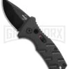 Boker Stubby Strike Black Automatic Knife CA Legal - Black -Boker Shop Boker Stubby Strike CA Legal Auto Black 01BO441NSOI BHQ 99647 jr large