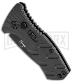Boker Stubby Strike Black Automatic Knife CA Legal - Black -Boker Shop Boker Stubby Strike CA Legal Auto Black 01BO441NSOI BHQ 99647 jr spine large