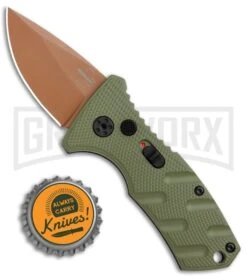 Boker Stubby Strike Automatic Knife - Desert Warrior 9 Boker Stubby Strike Automatic Knife - Desert Warrior -Boker Shop Boker Stubby Strike CA Legal Auto OD Green Copper 01BO443NSOI BHQ 99649 jr bottlecap large 1