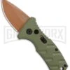 Boker Stubby Strike Automatic Knife - Desert Warrior -Boker Shop Boker Stubby Strike CA Legal Auto OD Green Copper 01BO443NSOI BHQ 99649 jr large 1